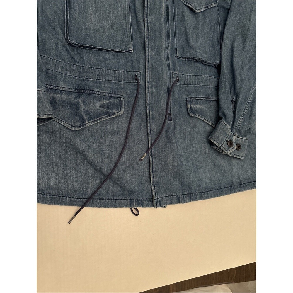 Vintage Polo‎ Ralph Lauren Denim & Supply Men's  Denim Military Jacket MEDIUM - Picture 5 of 8
